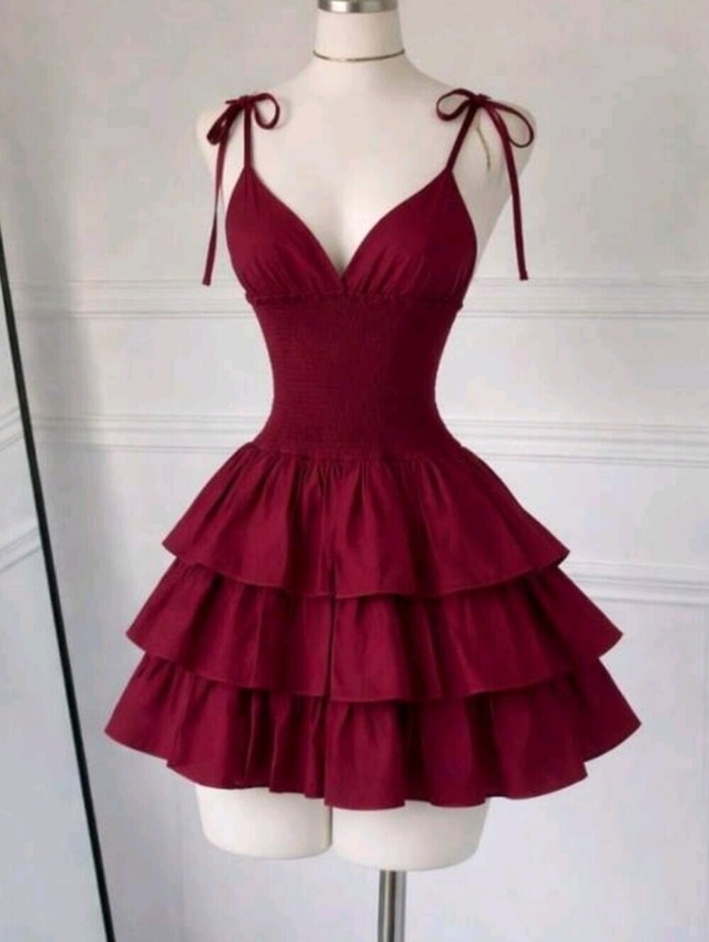 Spring/Summer Women's Party Dress, Cocktail Dress, Spaghetti Strap Layered Cake